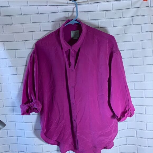 Anthropologie Maeve Mairead Silk Blouse Size S - Picture 2 of 6